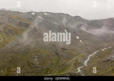 Beautiful exploration tour through the mountains in Switzerland. Stock Photo