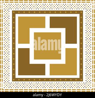 vintage decorative element. Oriental pattern, vector illustration. coloring book page. Seamless abstract geometric pattern. Vector Illustration. Stock Vector