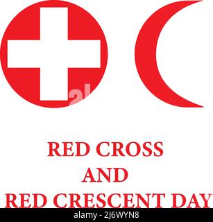 World Red Cross and Red Crescent Day. May 8. Stock vector illustration Stock Vector