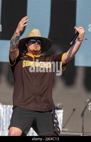 Country musician Hardy (Michael Hardy) during Stagecoach Music Festival on April 30, 2022, at Empire Polo Fields in Indio, California (Photo by Daniel DeSlover/Sipa USA) Stock Photo