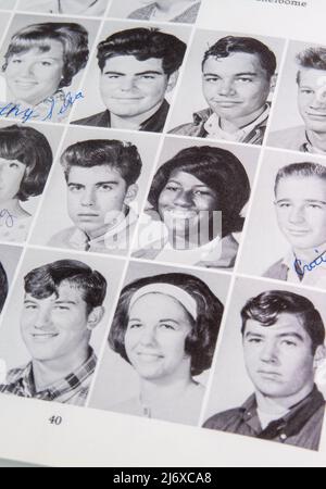 Vintage 1960s High School Yearbook, USA Stock Photo - Alamy