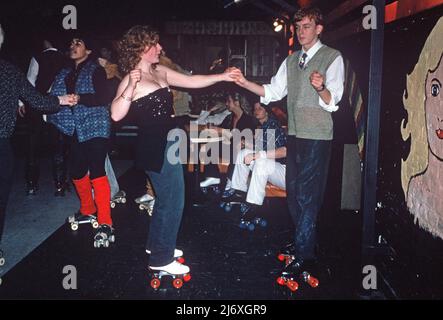 Roller Disco, London 70s, London 80s Stock Photo