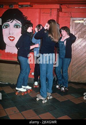 Roller Disco, London 70s, London 80s Stock Photo