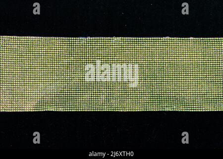 many green shallow self on black background. Stock Photo