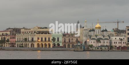 January 11, 2016 -- Havana, Cuba: View from the ferry from Regla to Havana. (Liz Roll) Stock Photo