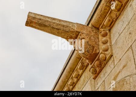 Fishermans Bastion architectural details in Budapest Hungary Stock Photo