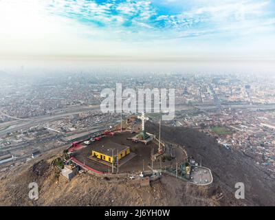 San Cristobal hill in Rimac district, Lima, Peru Stock Photo