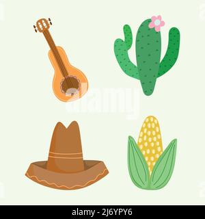 Festa Junina icons Stock Vector