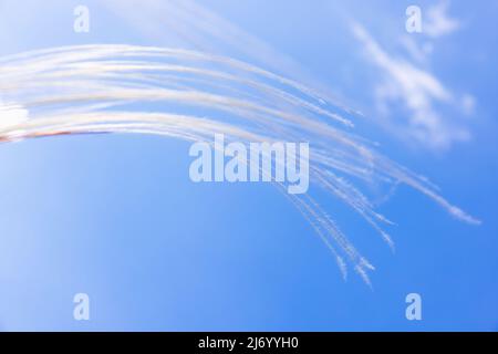 Swaying blade of grass in the wind Stock Photo