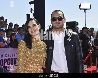 San Diego, United States. 05th May, 2022. Cast member Jennifer Connelly and Kai Dugan attend the premiere of the motion picture drama 'Top Gun: Maverick' at the USS Midway in San Diego, California on Wednesday, May 4, 2022. Photo by Jim Ruymen/UPI Credit: UPI/Alamy Live News Stock Photo