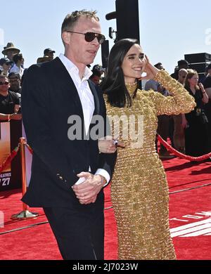Actress Jennifer Connelly and her husband Paul Bettany arriving at the  Creation premiere at the Roy Thomson Hall during the Stock Photo - Alamy