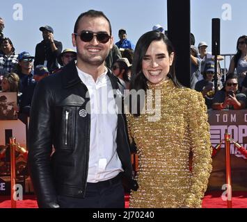 San Diego, United States. 05th May, 2022. Cast member Jennifer Connelly and Kai Dugan attend the premiere of the motion picture drama 'Top Gun: Maverick' at the USS Midway in San Diego, California on Wednesday, May 4, 2022. Photo by Jim Ruymen/UPI Credit: UPI/Alamy Live News Stock Photo