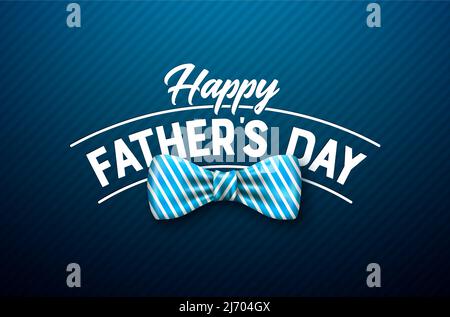 happy father day card with bow tie vector illustration design Stock ...