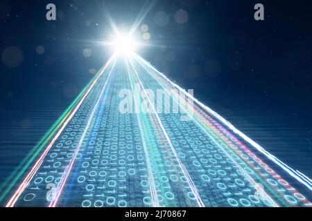 Abstract big data connection technology concept Stock Photo