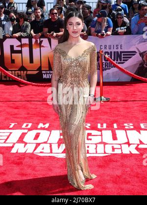 SAN DIEGO, CALIFORNIA, USA - MAY 04: Elena Hazina arrives at the World Premiere Of Paramount Pictures' 'Top Gun: Maverick' held at the USS Midway Museum on May 4, 2022 in San Diego, California, United States. (Photo by Xavier Collin/Image Press Agency) Stock Photo