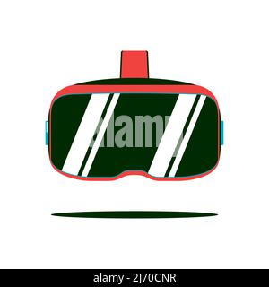 VR AR Design for web page. Virtual reality headset Stock Vector