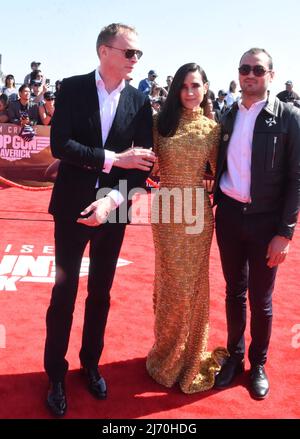 San Diego, California, USA 4th May 2022 Actor Paul Bettany, Actress Jennifer Connelly and her son Kai Dugan attend The Global Premiere of Top Gun: Maverick at USS MIDWAY on May 4, 2022 in San Diego, California, USA. Photo by Barry King/Alamy Live News Stock Photo