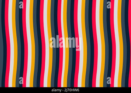 Retro wave colorful background, curve lines background, minimal alive color wave pattern backdrop Stock Vector