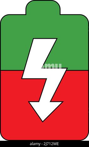 battery charge icon vector illustration Stock Vector