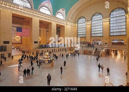 Interiors of the world famous Grand Central Station hall in Manhattan New York City Stock Photo