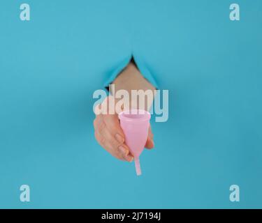 menstrual cup sticking out