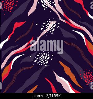 Abstract Colorful Wavy Pattern Stock Vector