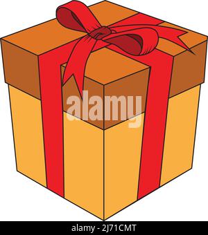 gift boxes are three variant colors. with white background Stock Vector