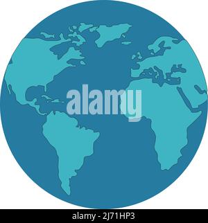 world map with the globe. with white background Stock Vector