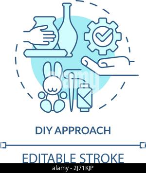 Approach turquoise concept icon Stock Vector Image & Art - Alamy
