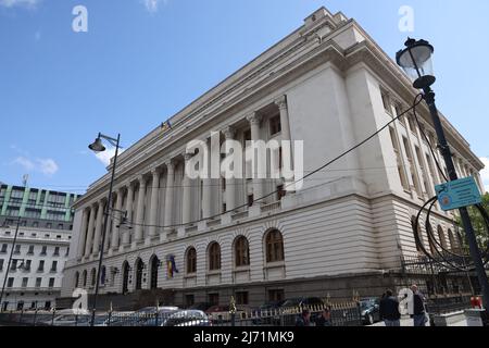 Building of the National Bank of Romania, Banca Națională a României, BNR, in Bucharest Stock Photo