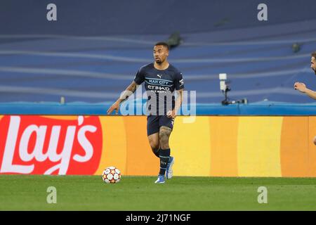 Gabriel Jesus (ManC), MAY 4, 2022 - Football / Soccer : UEFA Champions League Semi-finals 2nd leg match between Real Madrid CF 3-1 Manchester City FC at the Estadio Santiago Bernabeu in Madrid, Spain. (Photo by Mutsu Kawamori/AFLO) Stock Photo