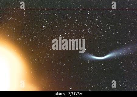 Abstract starry night light leaks Stock Photo - Alamy