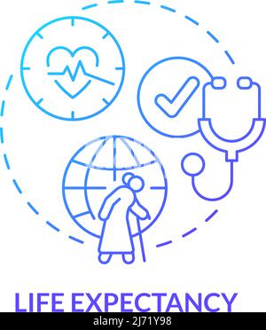 Life expectancy concept icon Stock Vector Image & Art - Alamy