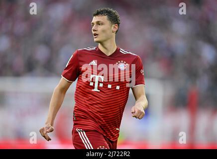 Benjamin Pavard FC Bayern Muenchen FCB (05), Allianz Arena, Muenchen, Bayern, Deutschland Stock Photo