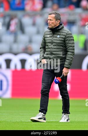 TV-Experte fuer SKY, Lothar Matthaeus, Fussballweltmeister 1990, Allianz Arena, Muenchen, Bayern, Deutschland Stock Photo