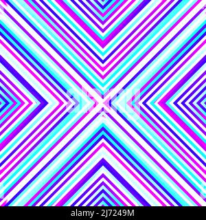 Crazy squares - bright geometric pattern with bold neon colors. Multicolor lines. Abstract geometric background. Stock Vector