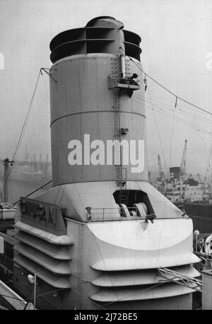 Cruise ship funnels in New York Hotel garden (formerly Holland America ...