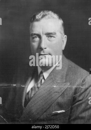 Sir Robert Menzies (Late) - Former Prime Min. - Personalities. December 05, 1947. Stock Photo