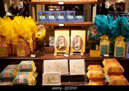 Fortnum & Mason store interior inside at Easter 2022 in Piccadilly West London W1A UK England  KATHY DEWITT Stock Photo