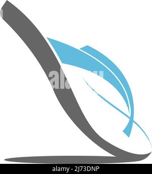 Slippers icon logo design illustration template vector Stock Vector