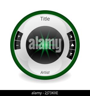 music player one Stock Vector