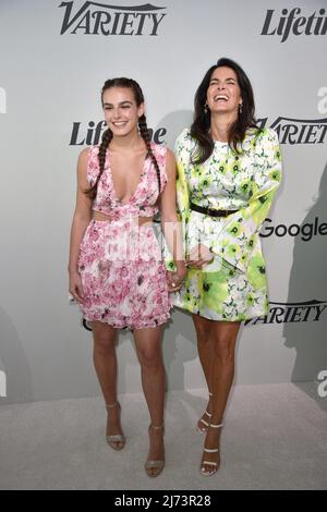 Finley Faith Sehorn and Angie Harmon Stock Photo - Alamy