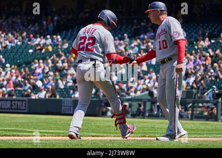 August 9 2022: Colorado right fielder Charlie Blackmon (19) runs the bases  during the game with Saint Louis Cardinals and Colorado Rockies held at  Coors Field in Denver Co. David Seelig/Cal Sport