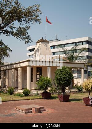 Shrine to Ganesh, Shree Hindu Temple, Blantyre, Malawi, Africa - There are many Indians (Hindus) in Malawi, largely involved in commerce, who support Stock Photo