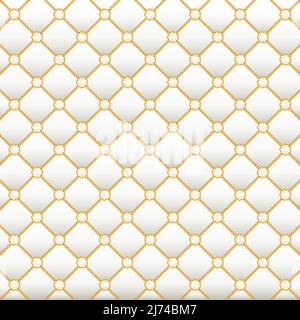 Pearls square luxury golden background Stock Vector