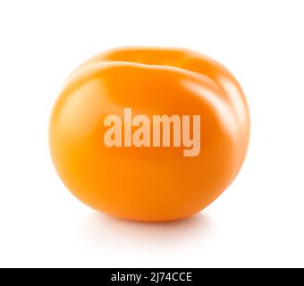 fresh yellow tomato isolated on white background Stock Photo