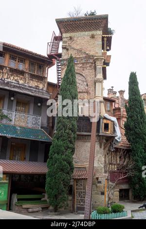 The leaning tower in Tbilisi, Georgia Stock Photo