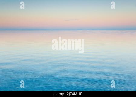 Evening mood over Lake Constance, vista from Arbon canton Thurgau, Switzerland Stock Photo
