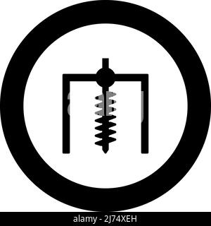 Installation for drilling rig symbol mining bore hole digger earth ...