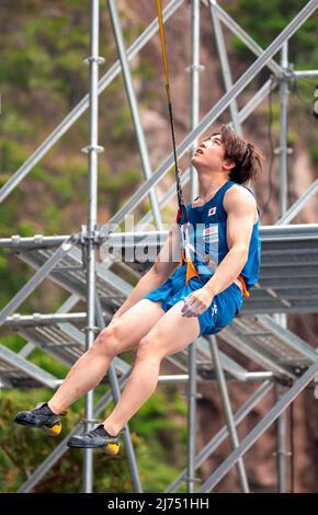 Ryo Omasa (JPN), May 6, 2022 - Sport Climbing : Men's Speed ...